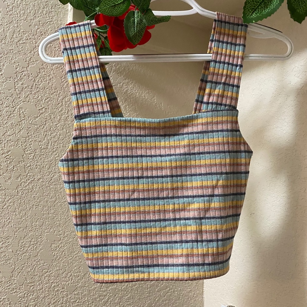 Colorful striped Cropped Tank Top